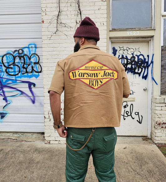 Deep Pockets Worker Shirt (Khaki)