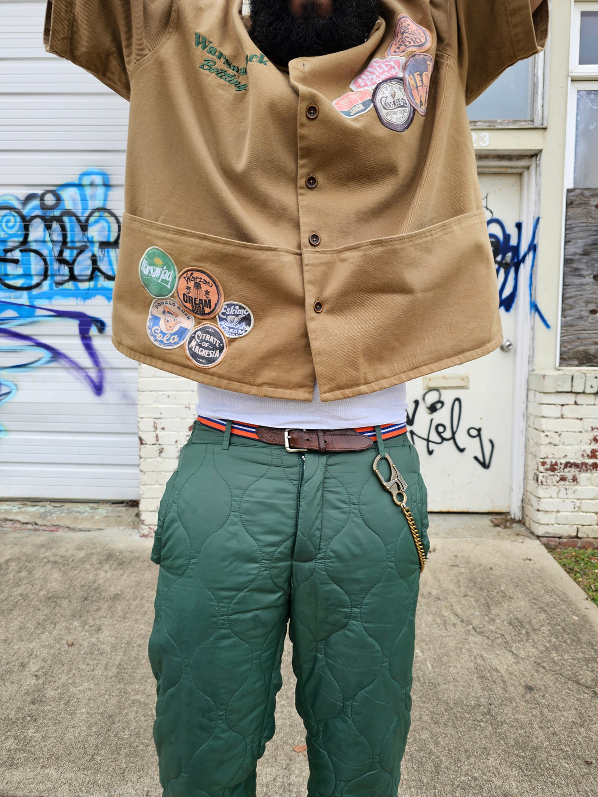 Deep Pockets Worker Shirt (Khaki)