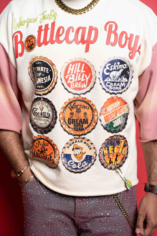 BottleCap Boys Peaches N Cream Crewneck