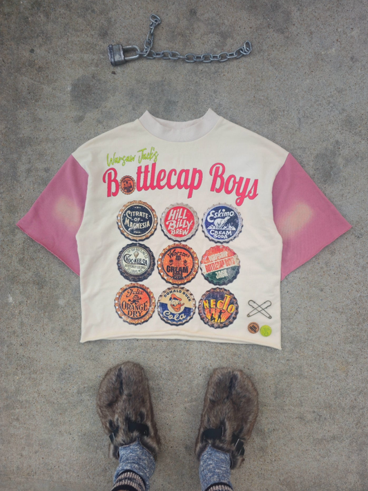 BottleCap Boys Peaches N Cream Crewneck