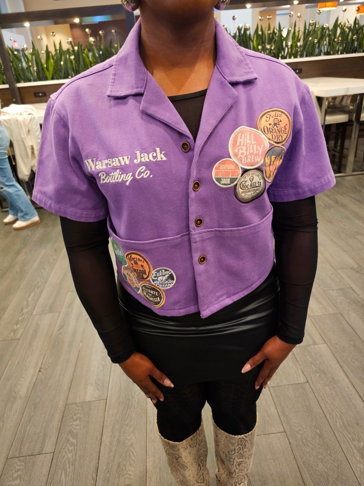 Deep Pockets Worker Shirt (Purple)
